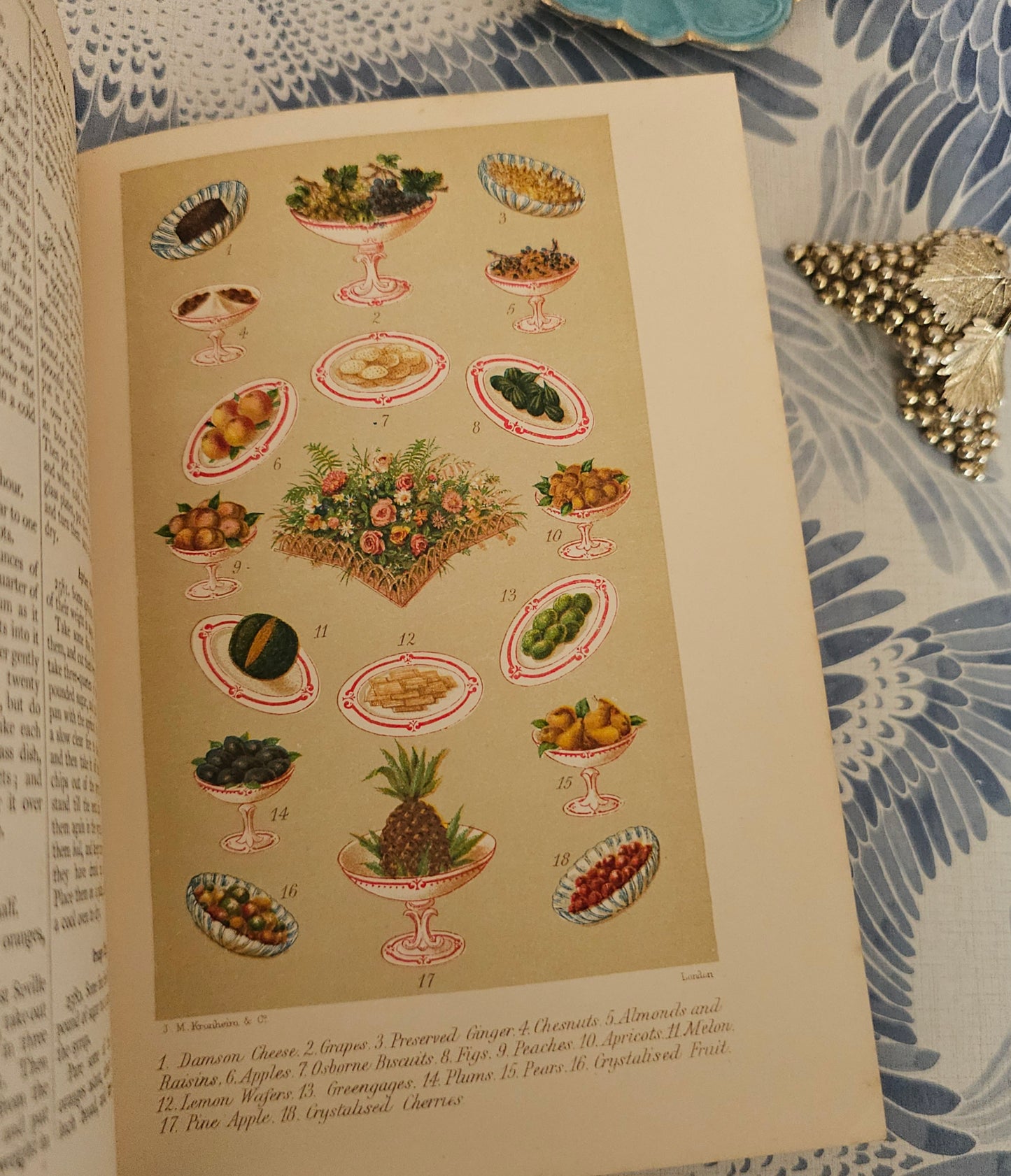 Antique Cookery Book: Warne's Model, 1920s, Household Management, Six Colour Plates