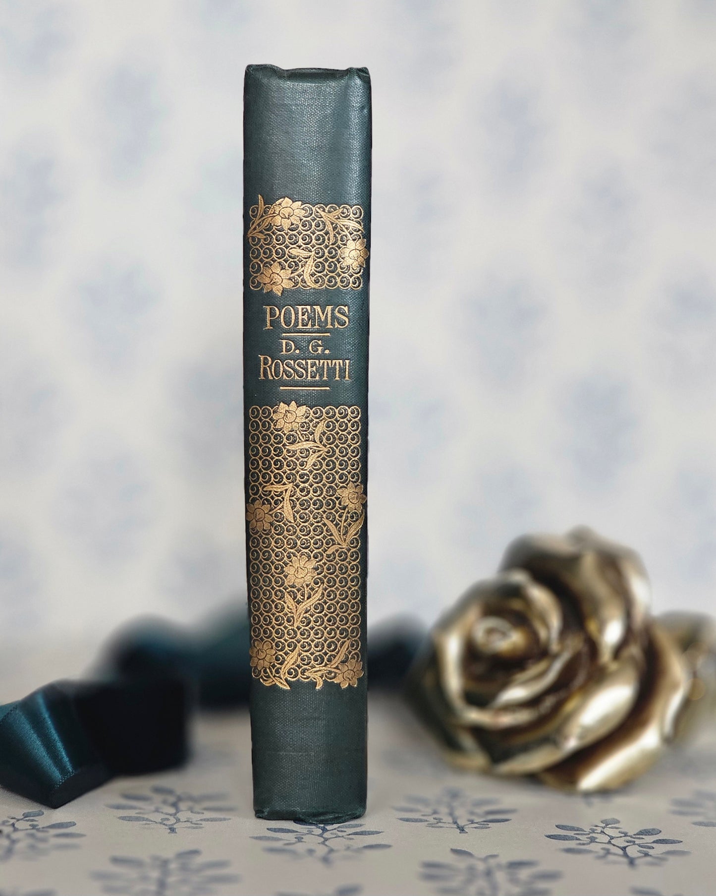 1871 Poems by Dante Gabriel Rossetti / Beautiful Binding