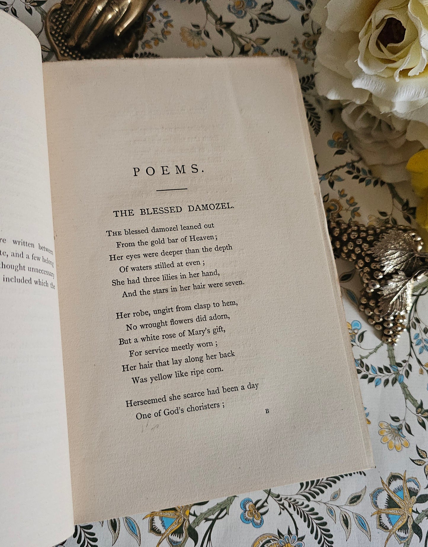 1871 Poems by Dante Gabriel Rossetti / Beautiful Binding