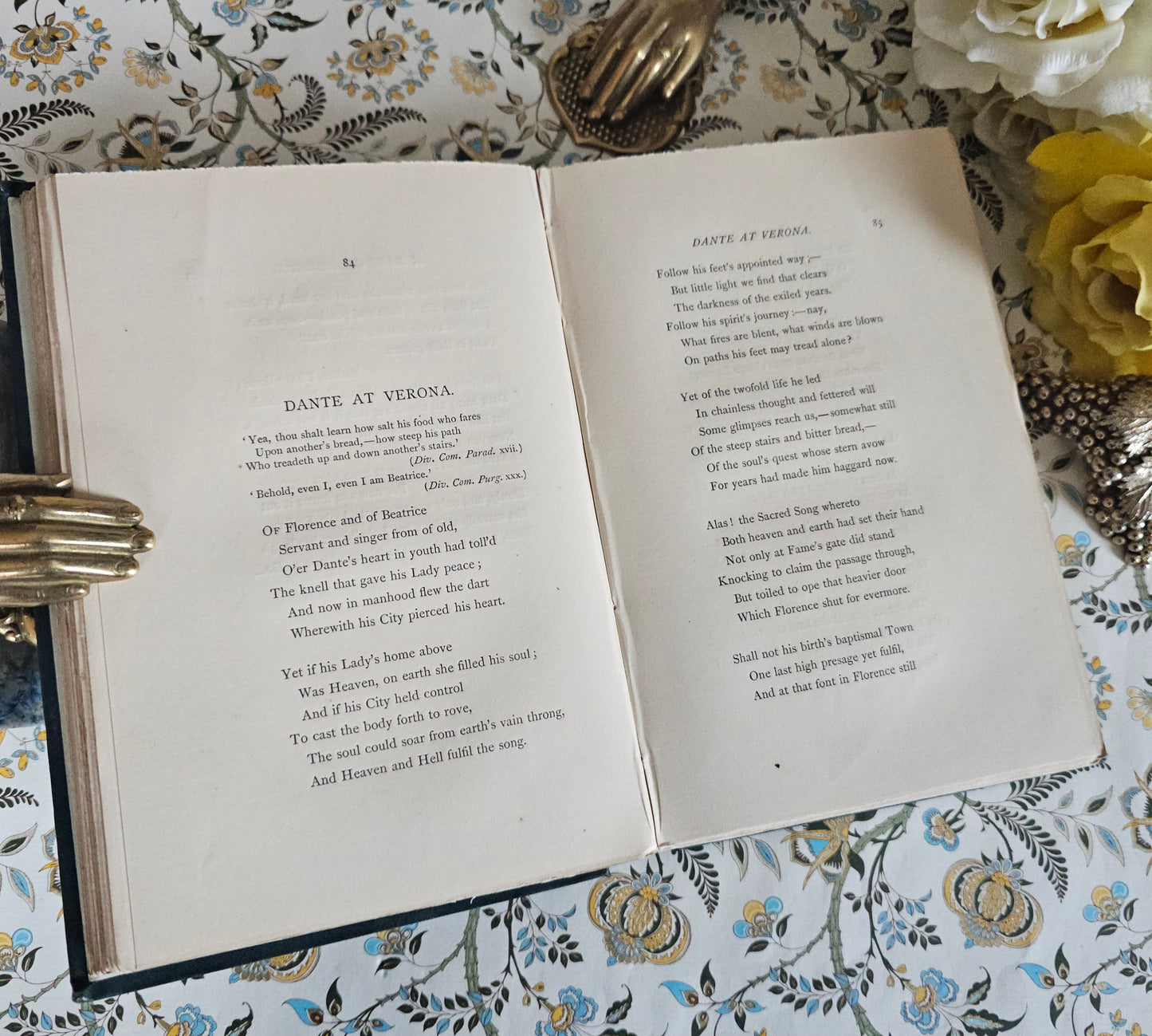 1871 Poems by Dante Gabriel Rossetti / Beautiful Binding