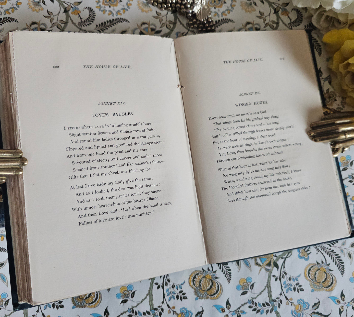 1871 Poems by Dante Gabriel Rossetti / Beautiful Binding