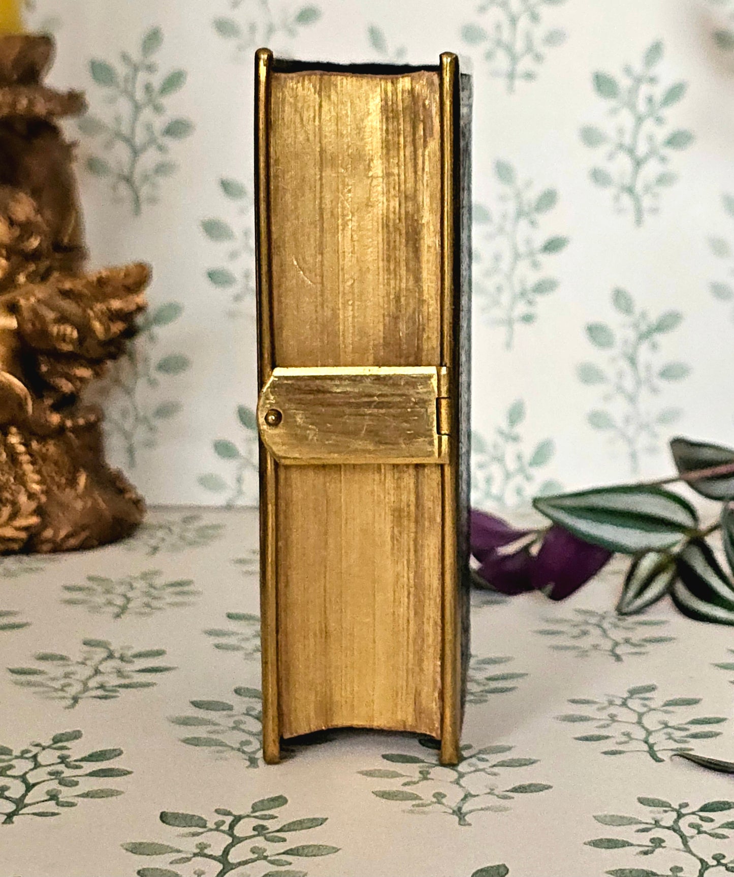 1870s Prayer Book / Full Leather With Brass Edgings and Clasp - Gilt Edged Pages