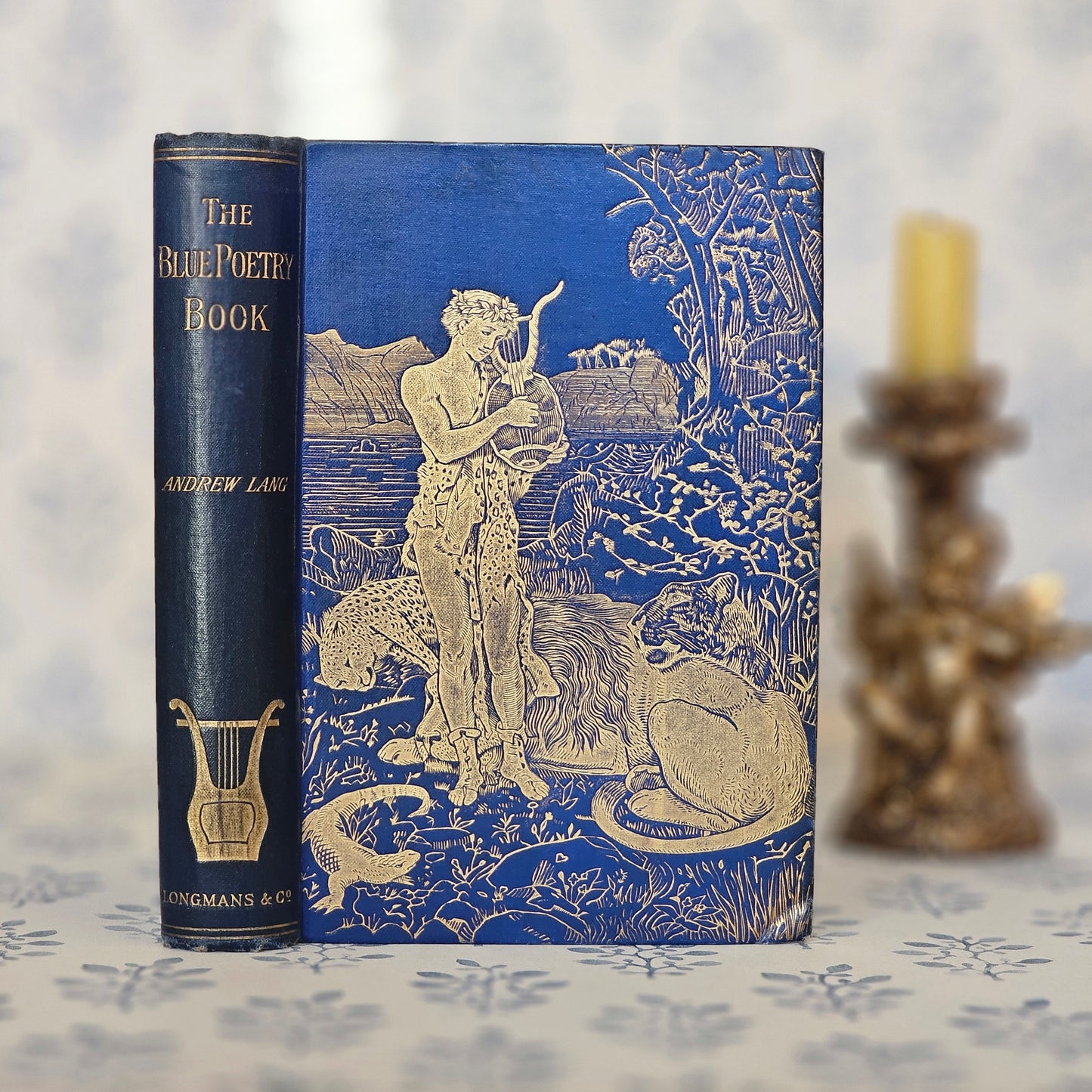 1891 The Blue Poetry Book Ed. Andrew Lang / First Edition / Richly Illustrated