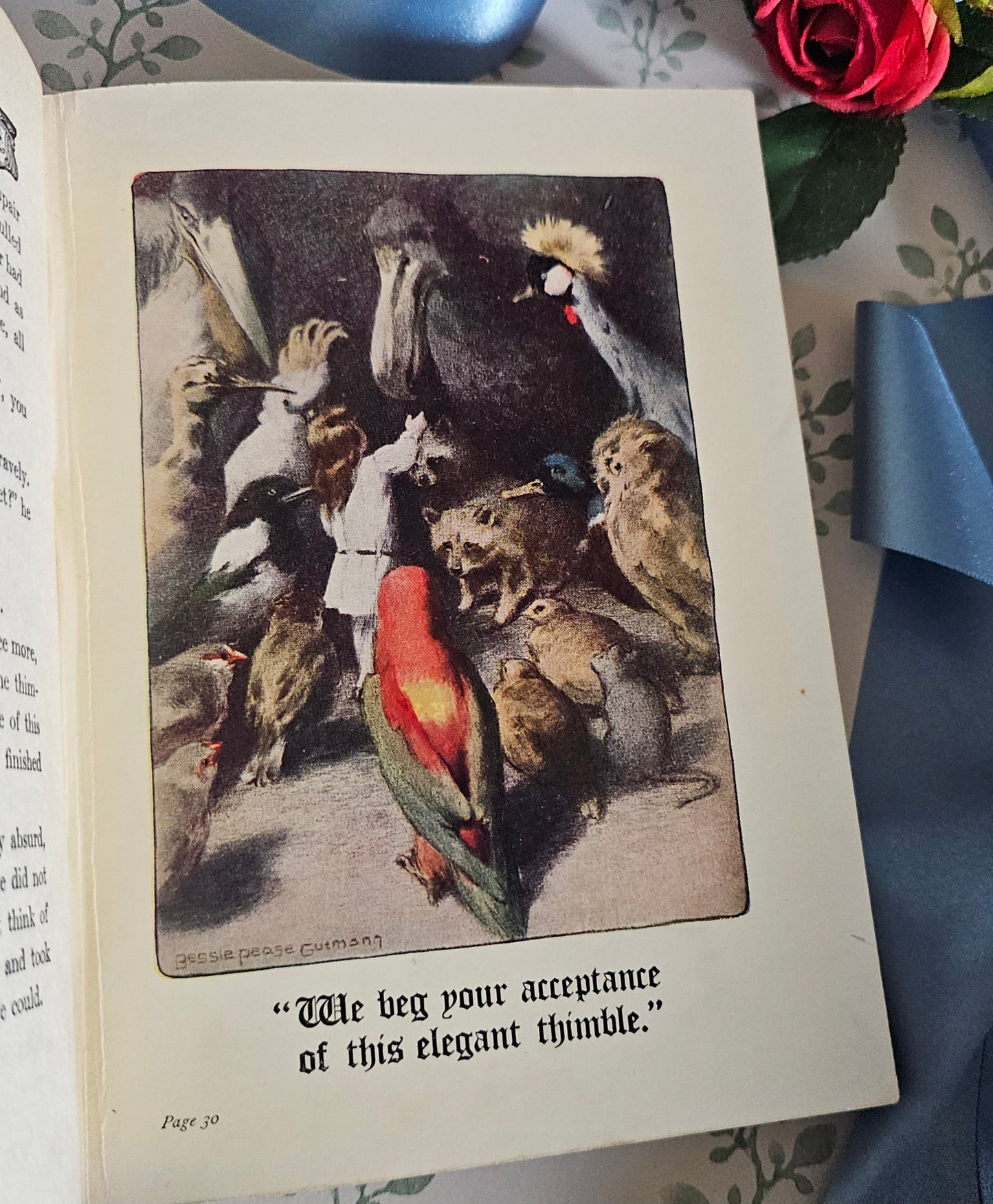 1929 Alice in Wonderland Vintage Book: Bessie Pease Illustrated Edition