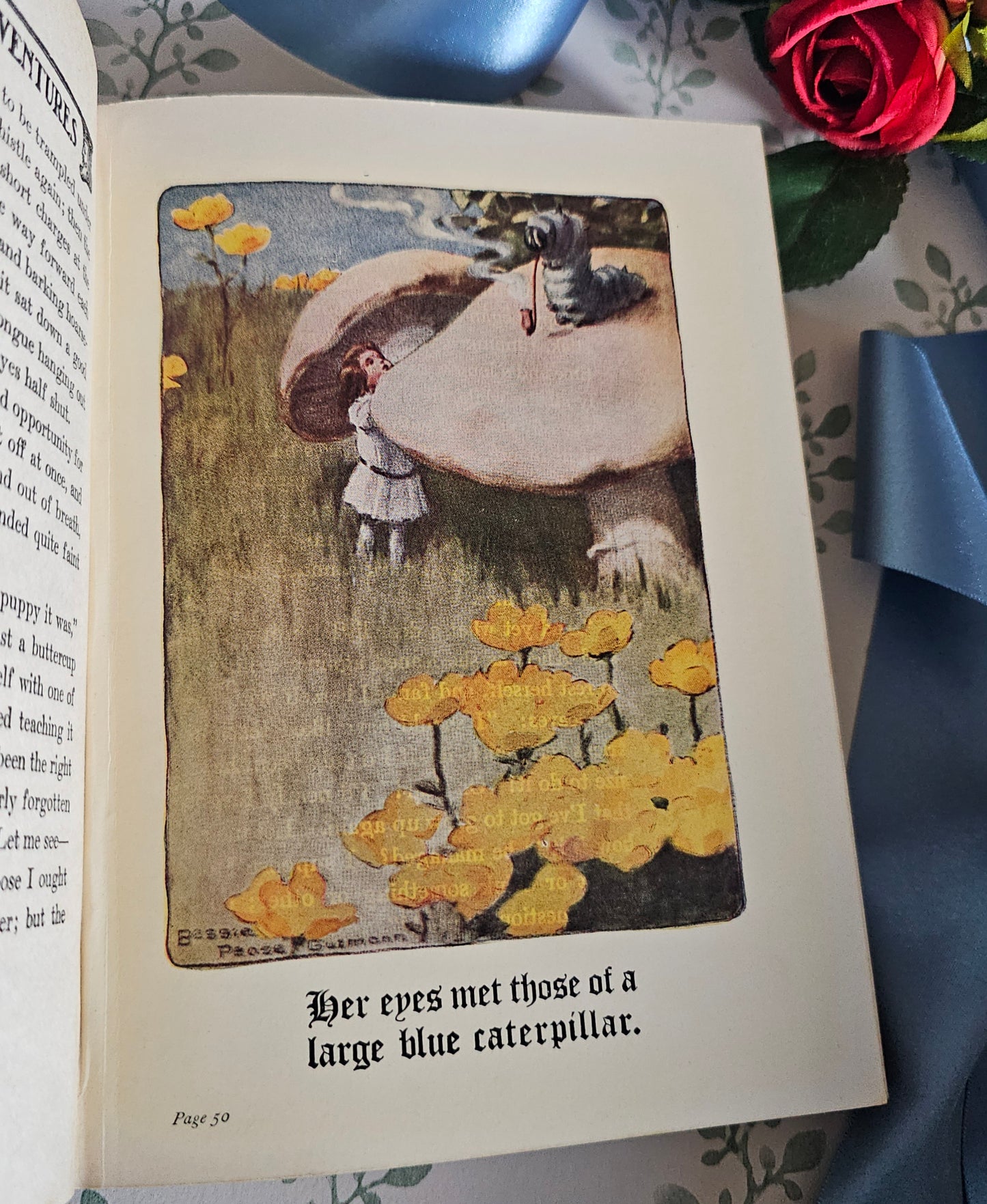 1929 Alice in Wonderland Vintage Book: Bessie Pease Illustrated Edition