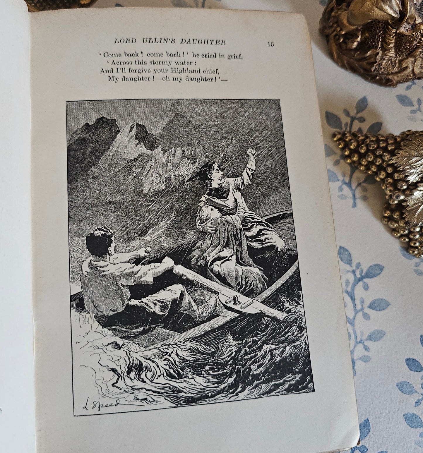 1891 The Blue Poetry Book Ed. Andrew Lang / First Edition / Richly Illustrated