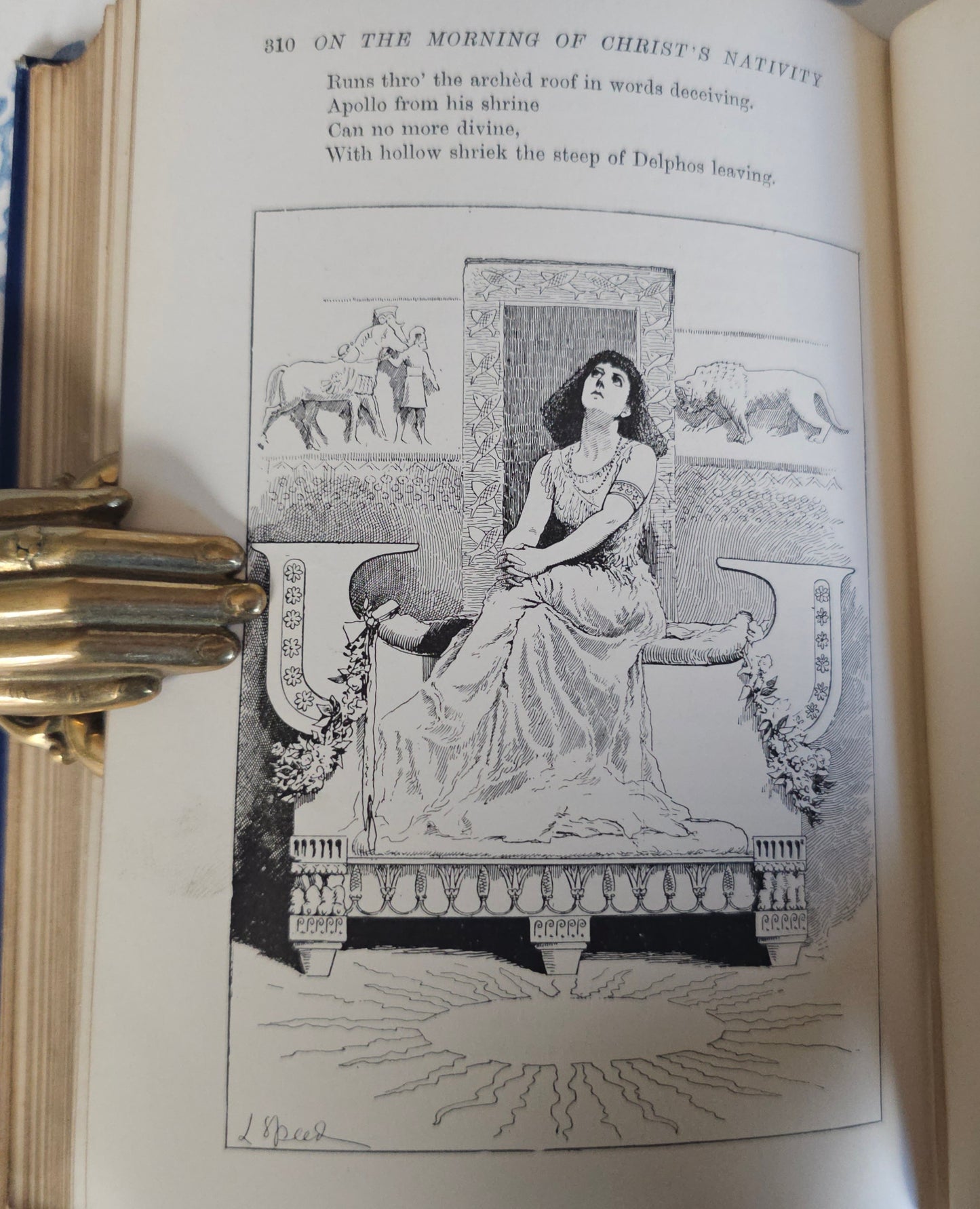 1891 The Blue Poetry Book Ed. Andrew Lang / First Edition / Richly Illustrated