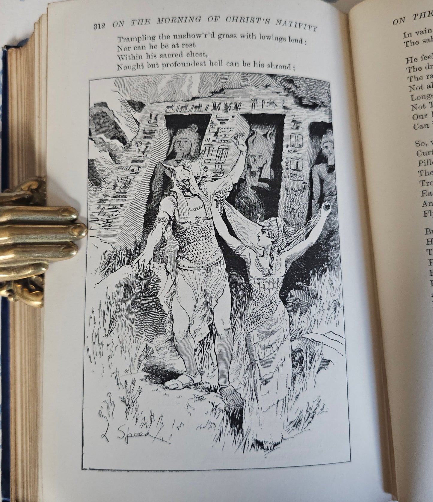 1891 The Blue Poetry Book Ed. Andrew Lang / First Edition / Richly Illustrated