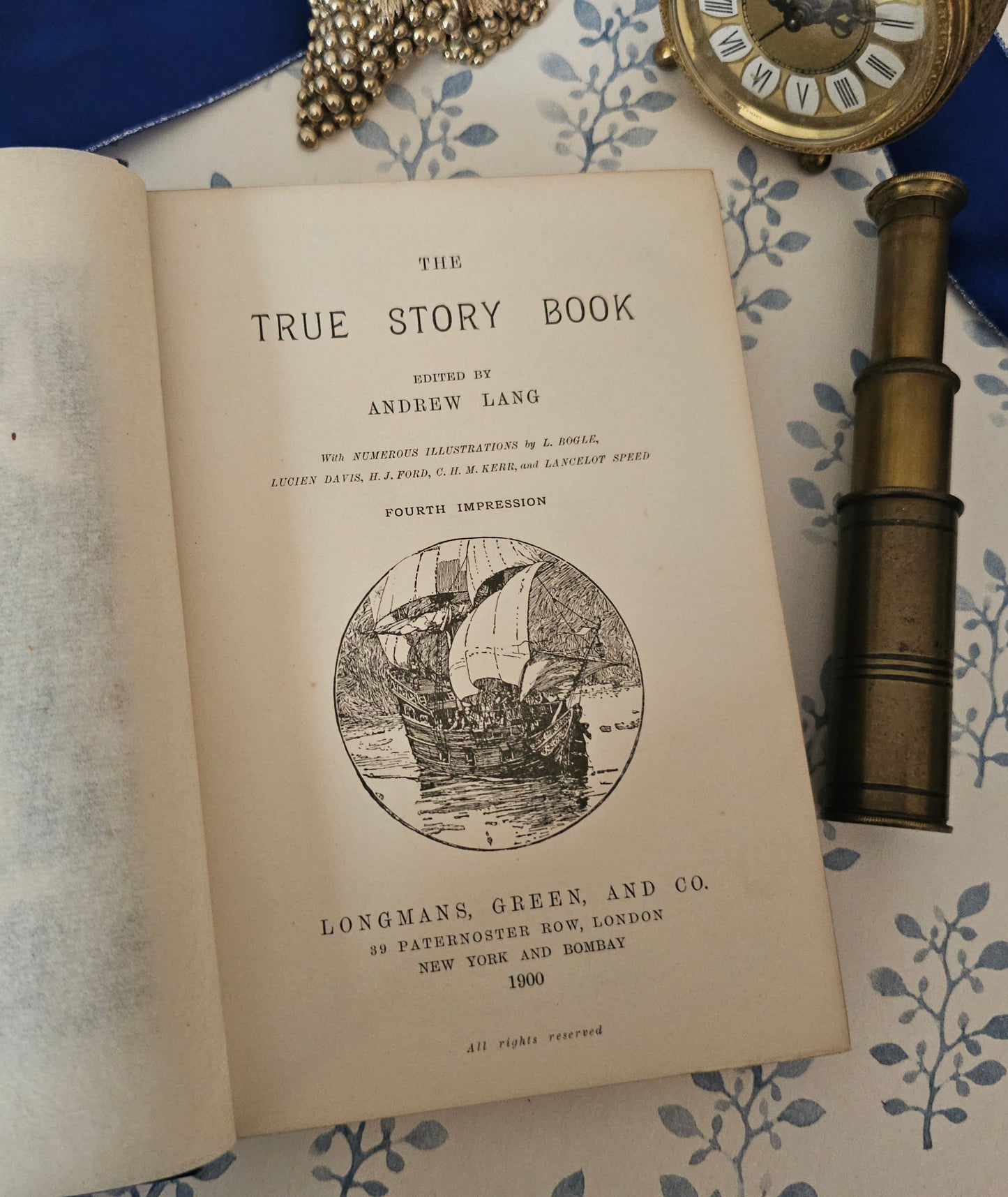 1900 The True Story Book by Andrew Lang / Many Illustrations