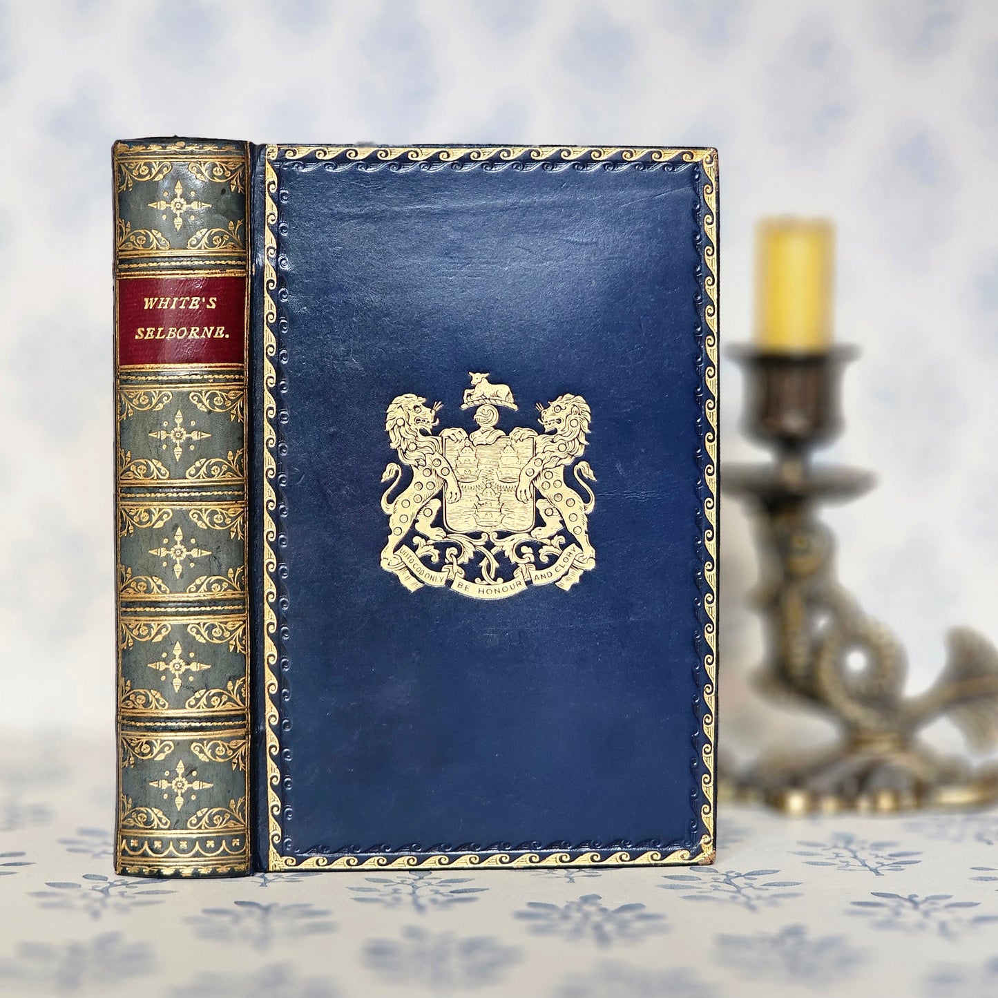 c1912 Natural History of Selborne: Antique Fine Leather Binding