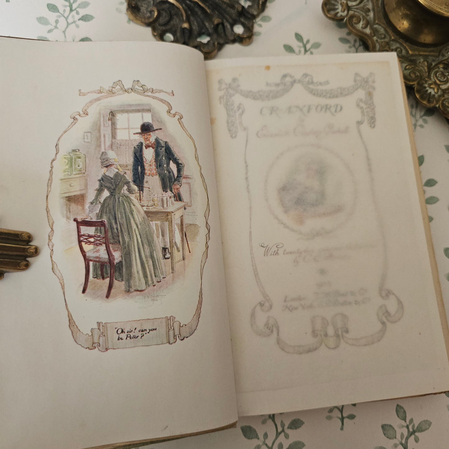 1901 Cranford Book: Illustrated Antique Edition by Elizabeth Gaskell