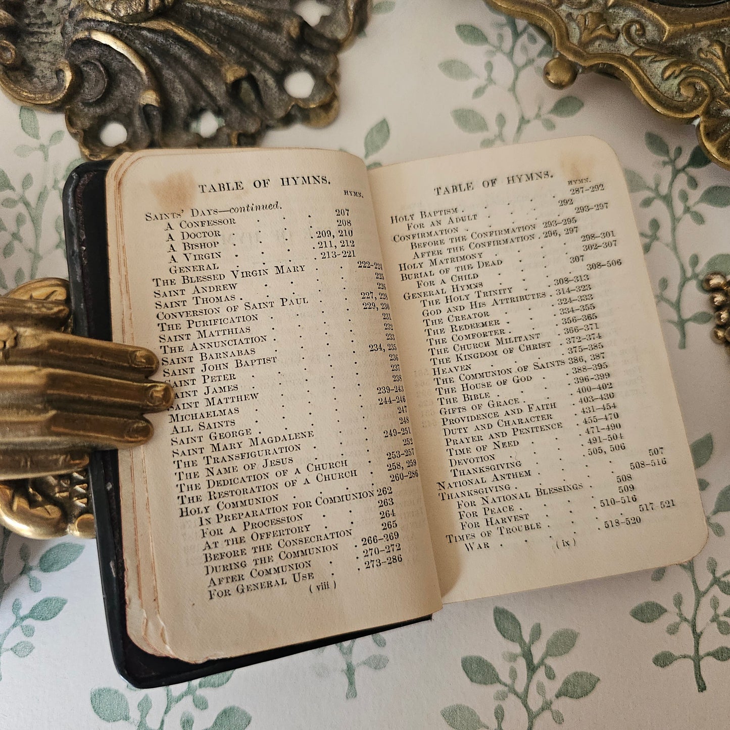 1904 Sterling Silver Hymns Ancient and Modern - Hallmarked