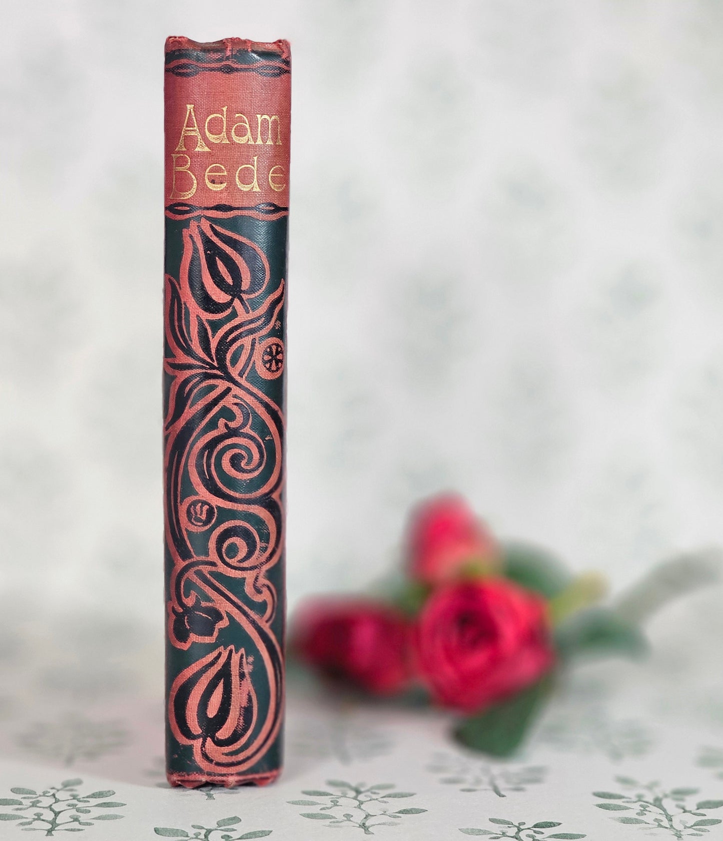 c1900 'Adam Bede' Book by George Eliot, Antique Illustrated Art Nouveau Edition