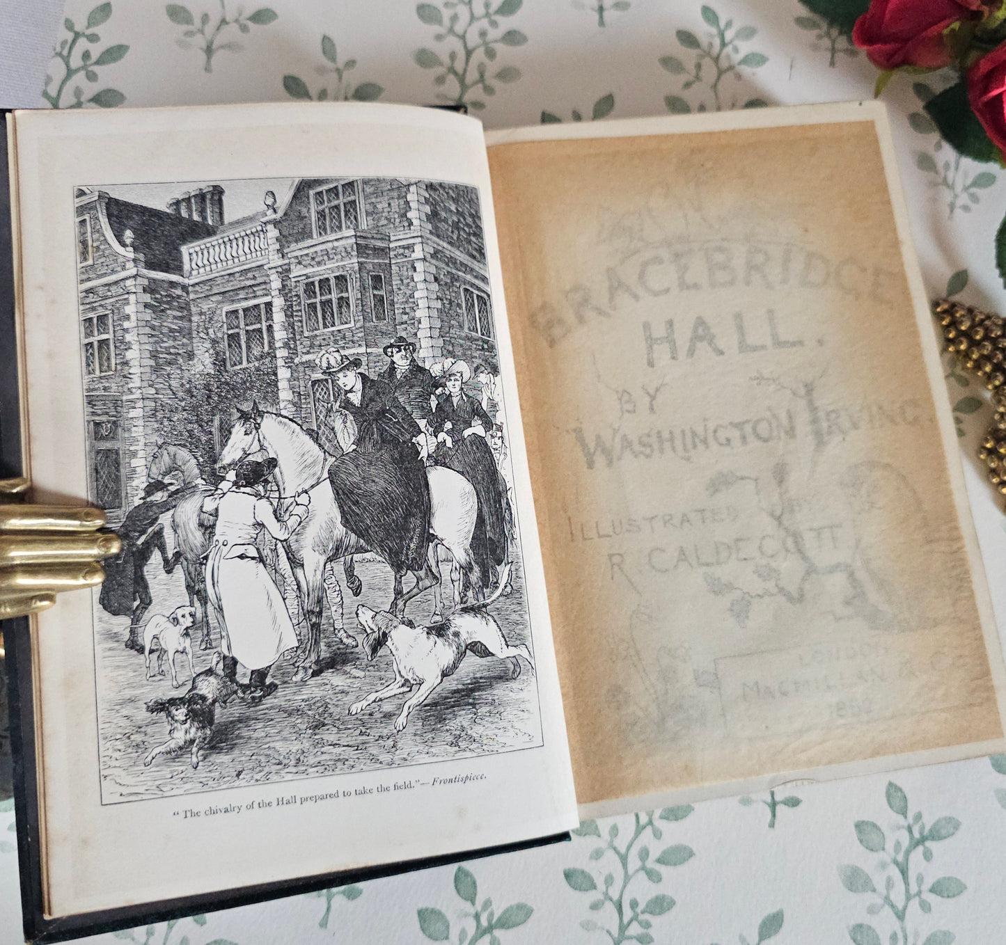 1882 Bracebridge Hall by Washington Irving: Illustrated Antique Edition