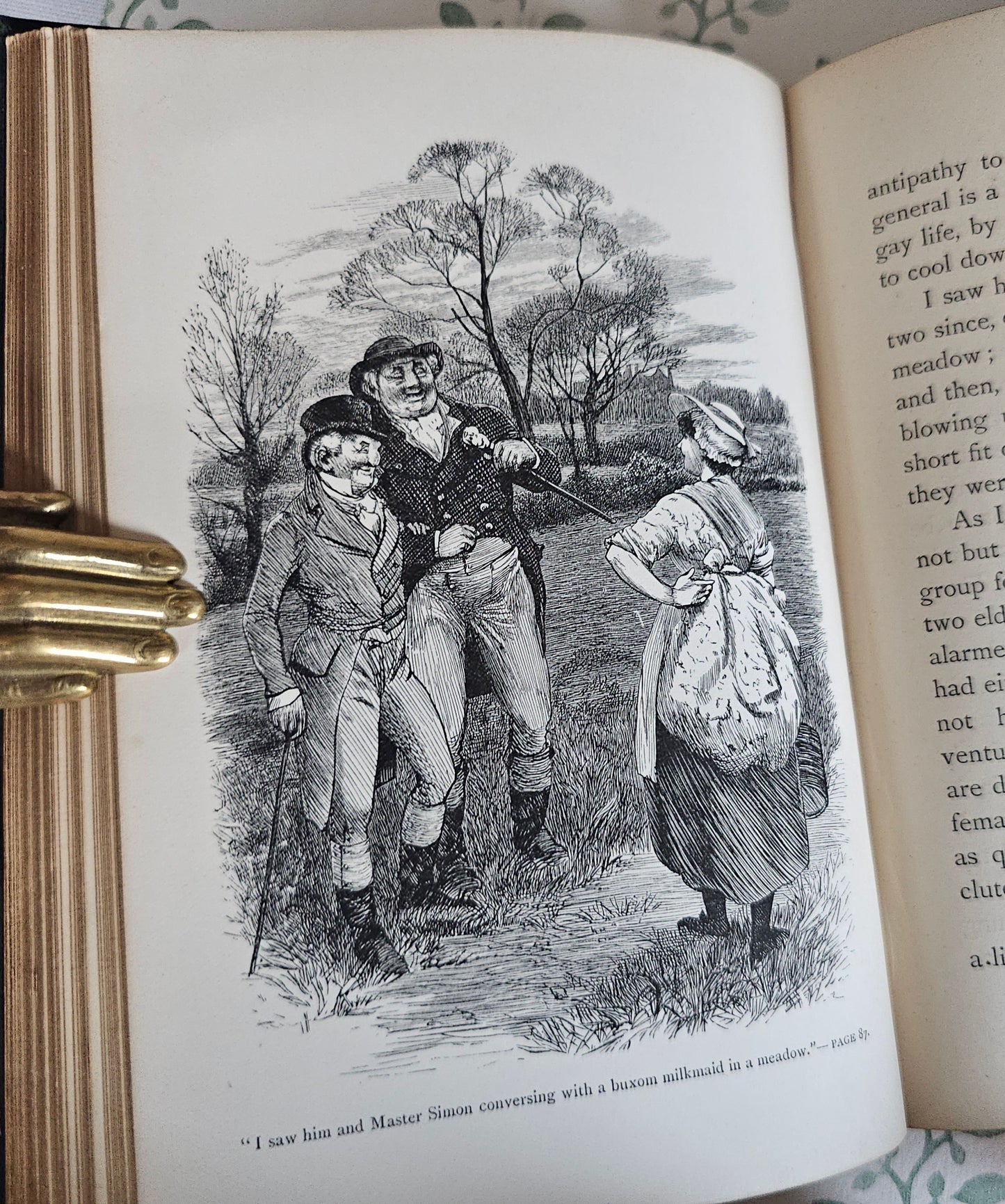 1882 Bracebridge Hall by Washington Irving: Illustrated Antique Edition