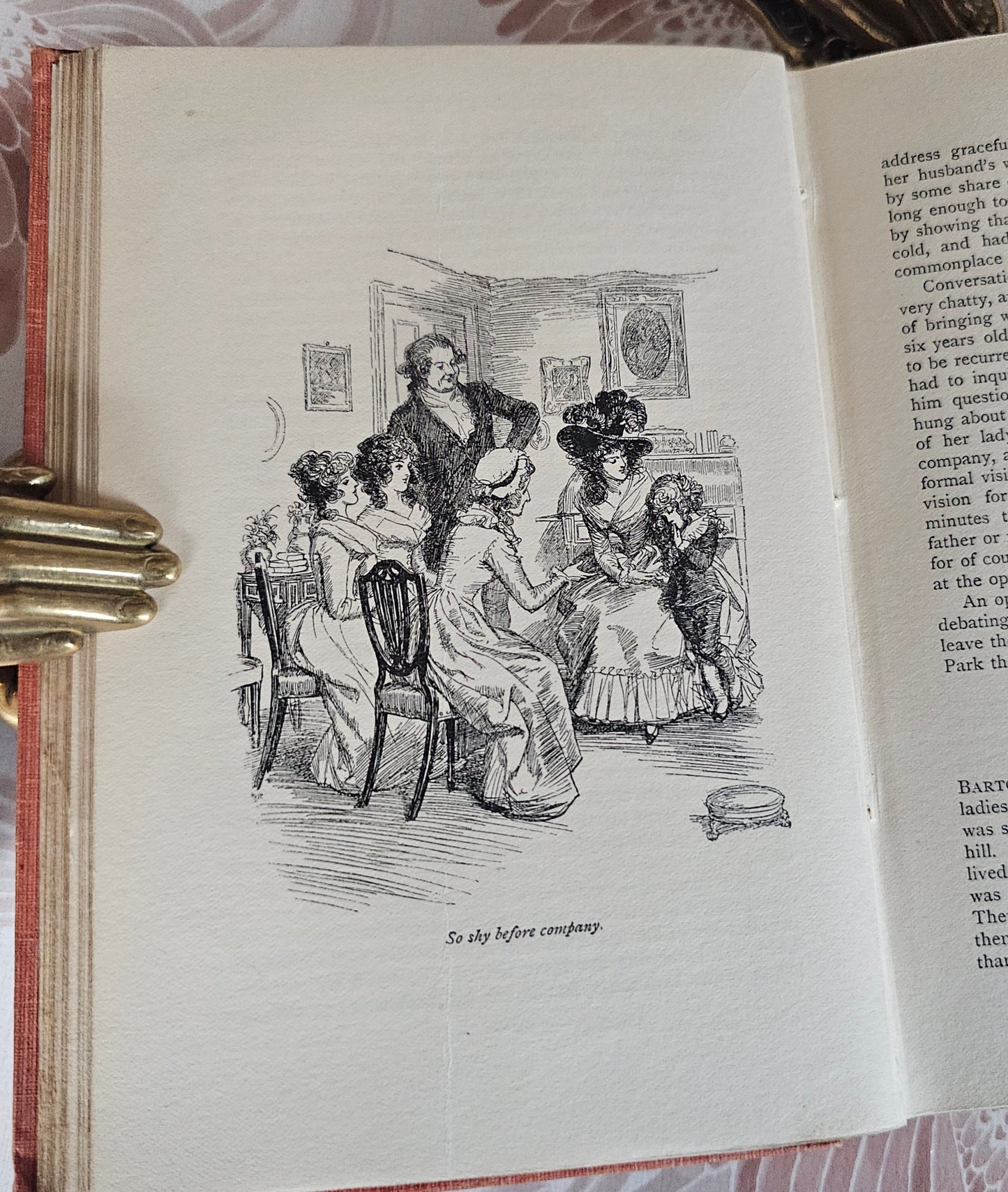 1901 "Sense and Sensibility" Book: Antique Nouveau Edition, Illustrated