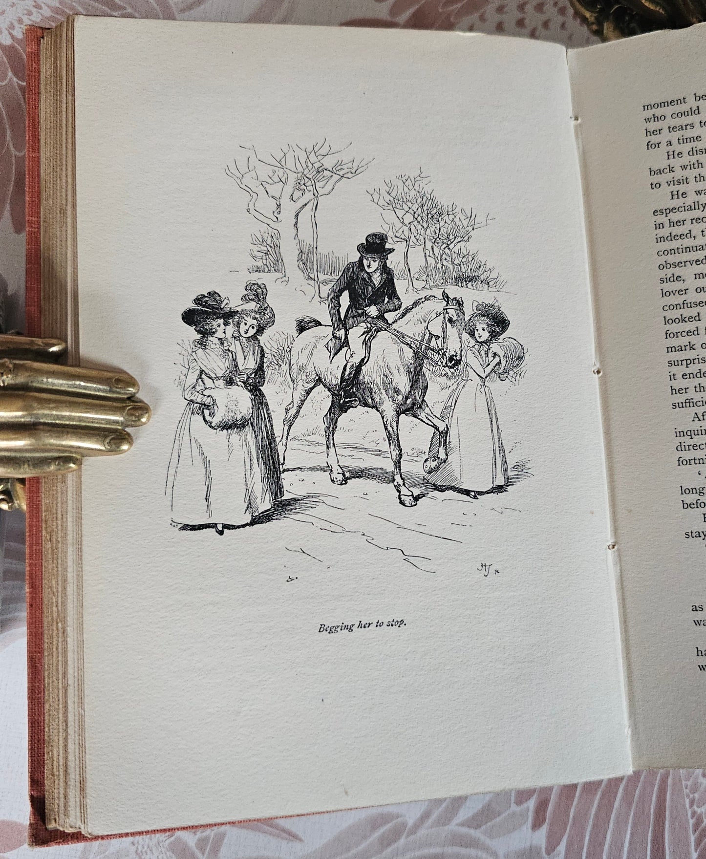 1901 "Sense and Sensibility" Book: Antique Nouveau Edition, Illustrated