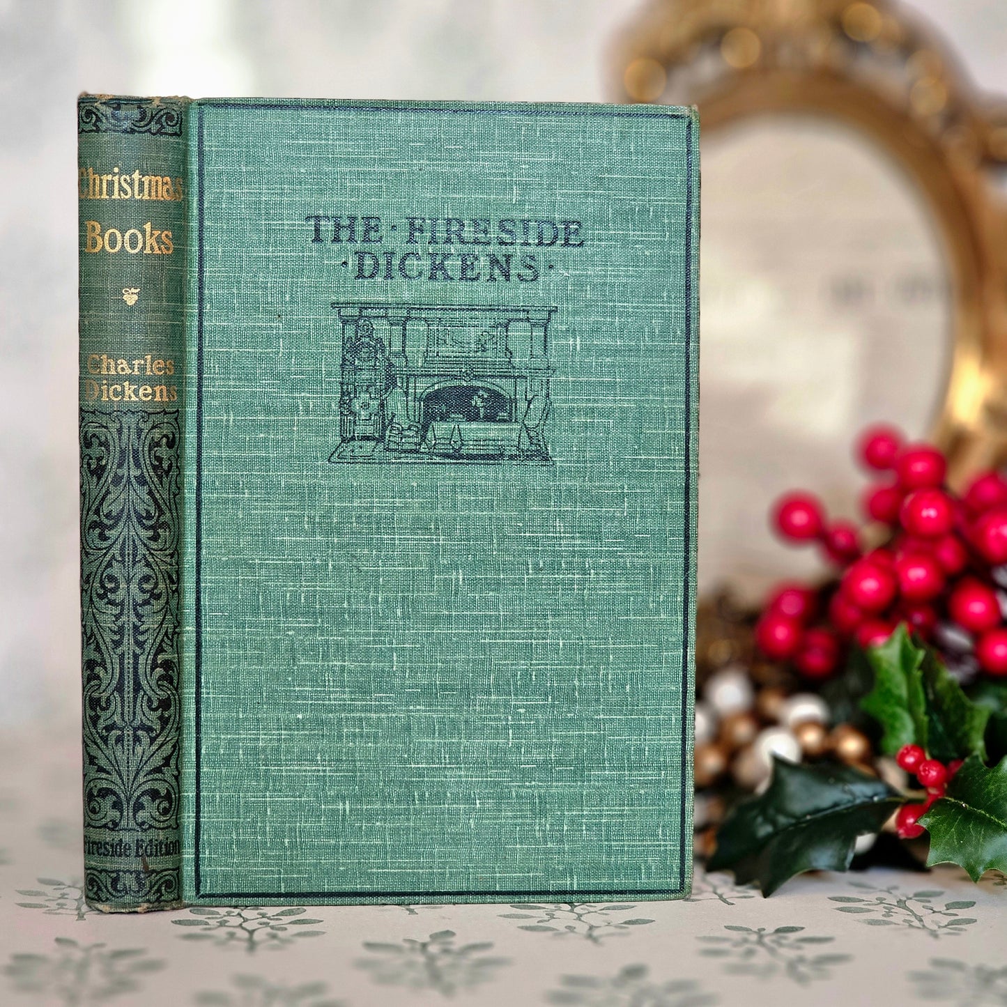 1903 Christmas Books by Charles Dickens: Fireside Edition, Illustrated