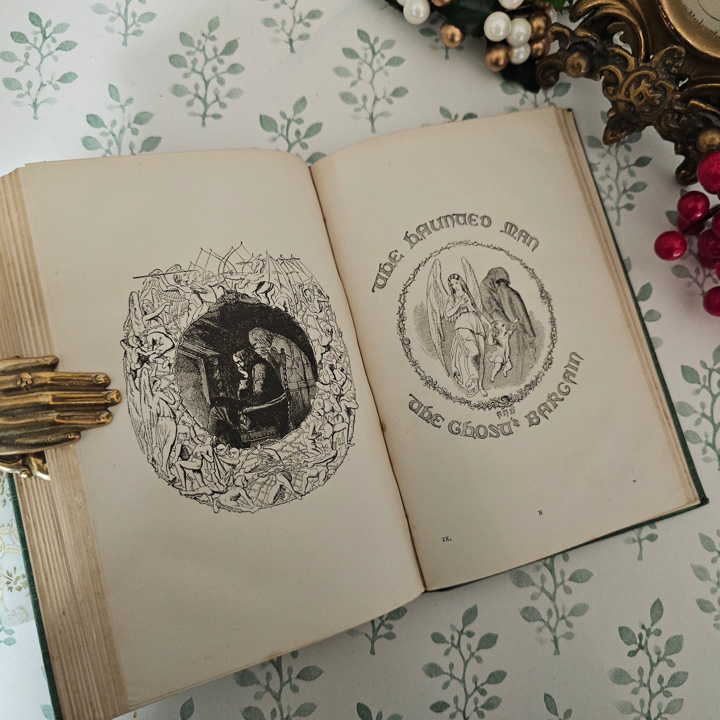 1903 Christmas Books by Charles Dickens: Fireside Edition, Illustrated