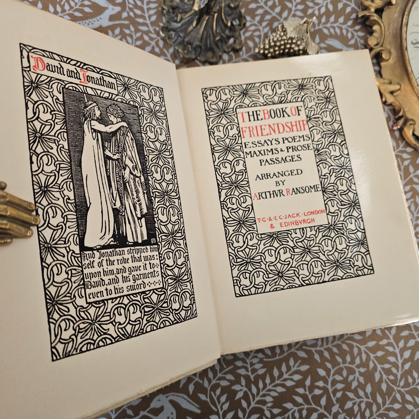 1909 The Book of Friendship - Poetry, Essays, Maxims - Antique