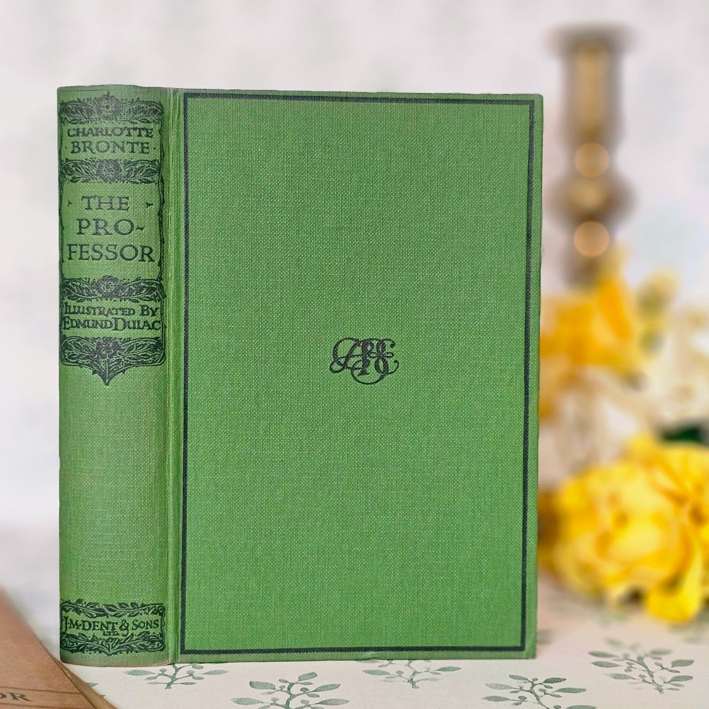 1922 The Professor by Charlotte Bronte: Edmund Dulac Illustrations, Antique Edition