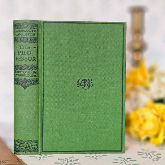 1922 The Professor by Charlotte Bronte: Edmund Dulac Illustrations, Antique Edition