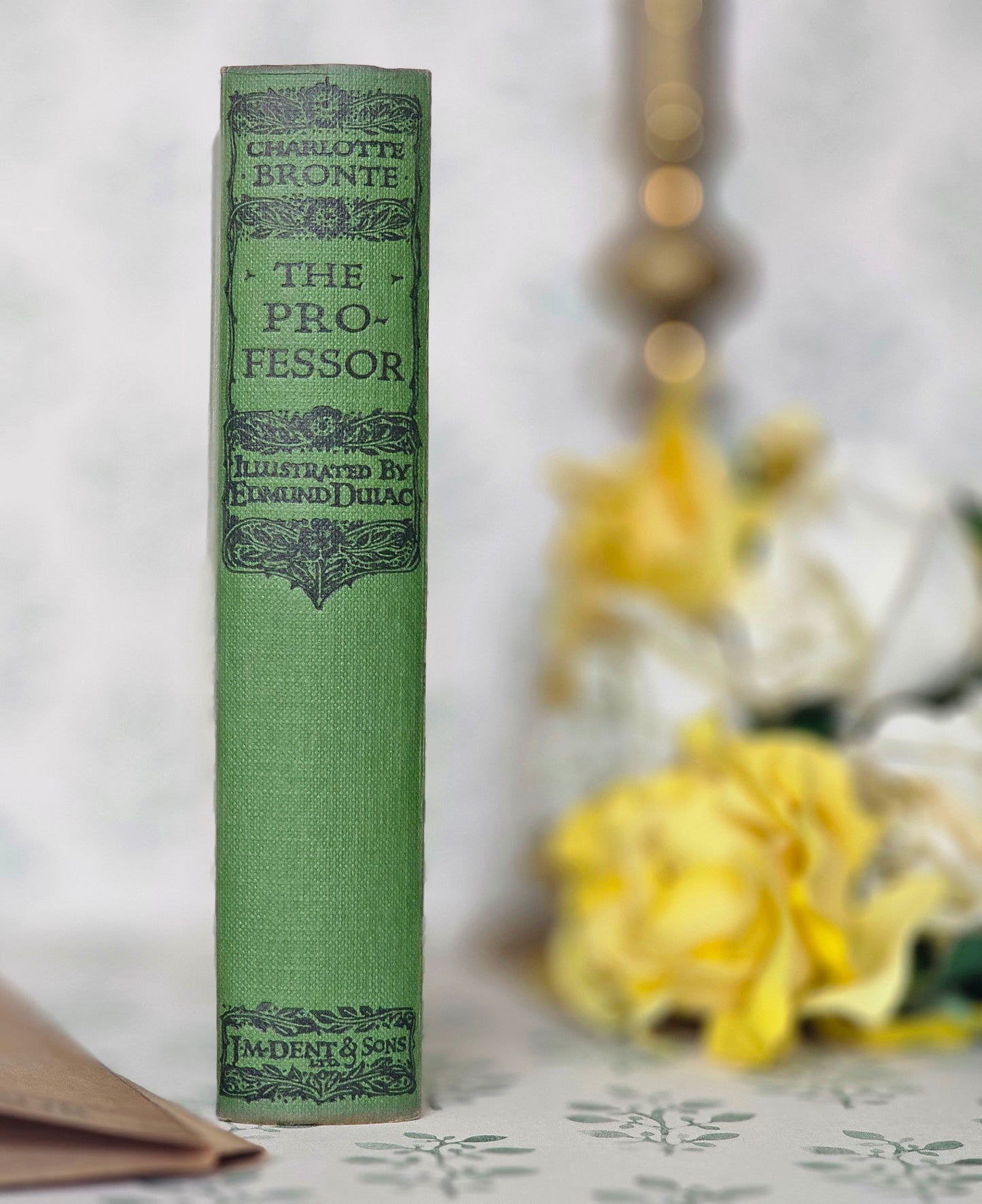 1922 The Professor by Charlotte Bronte: Edmund Dulac Illustrations, Antique Edition