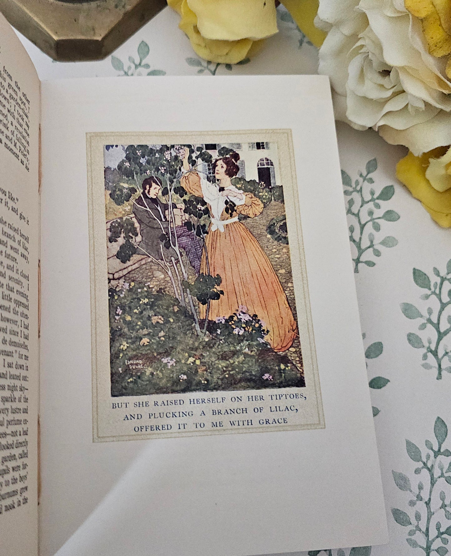 1922 The Professor by Charlotte Bronte: Edmund Dulac Illustrations, Antique Edition