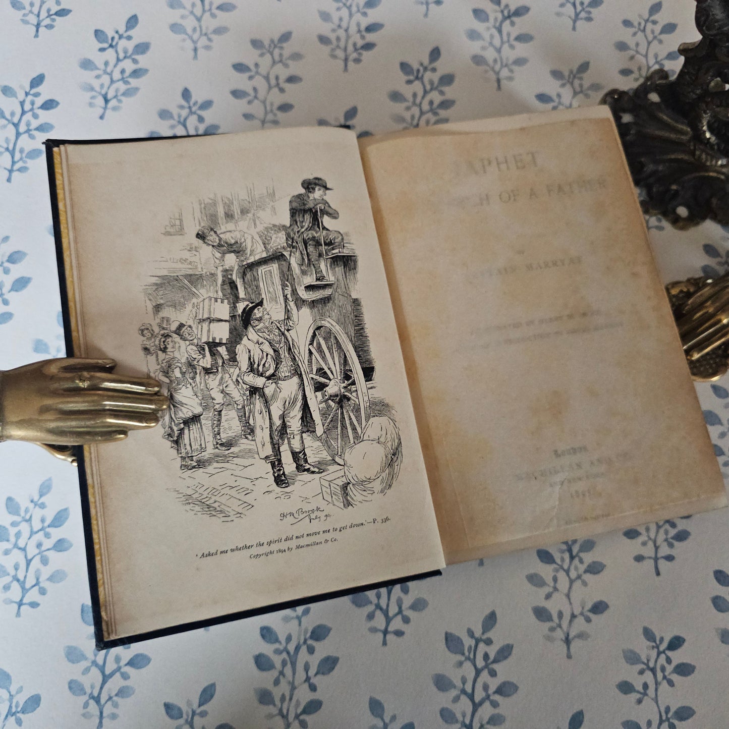 1895 "Japhet In Search of a Father" Book: Antique Turbayne Covers, Illustrated