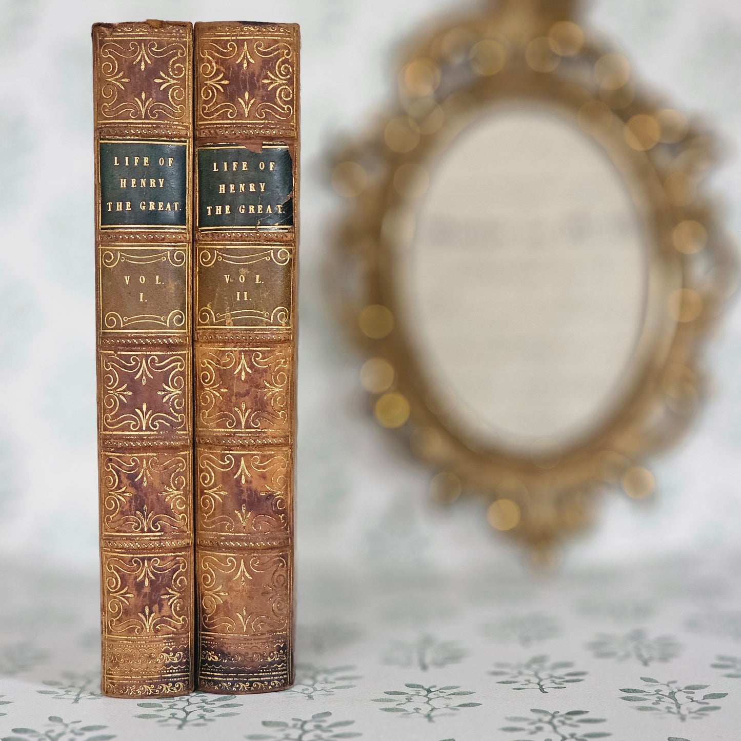 1824 Memoirs of Henry the Great of France - Leather Bound Antique