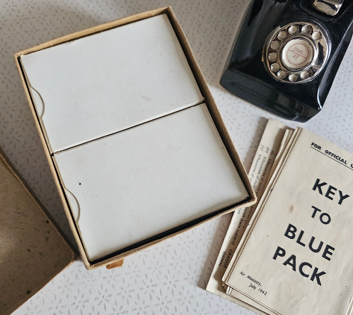 WW2 Aircraft Recognition Silhouette Cards - Complete Set - July 1942