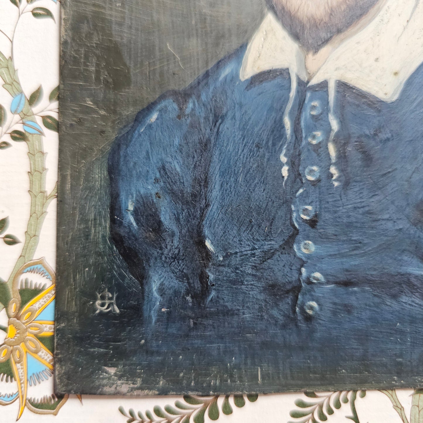 19th Century Portrait of William Shakespeare / Antique Painting