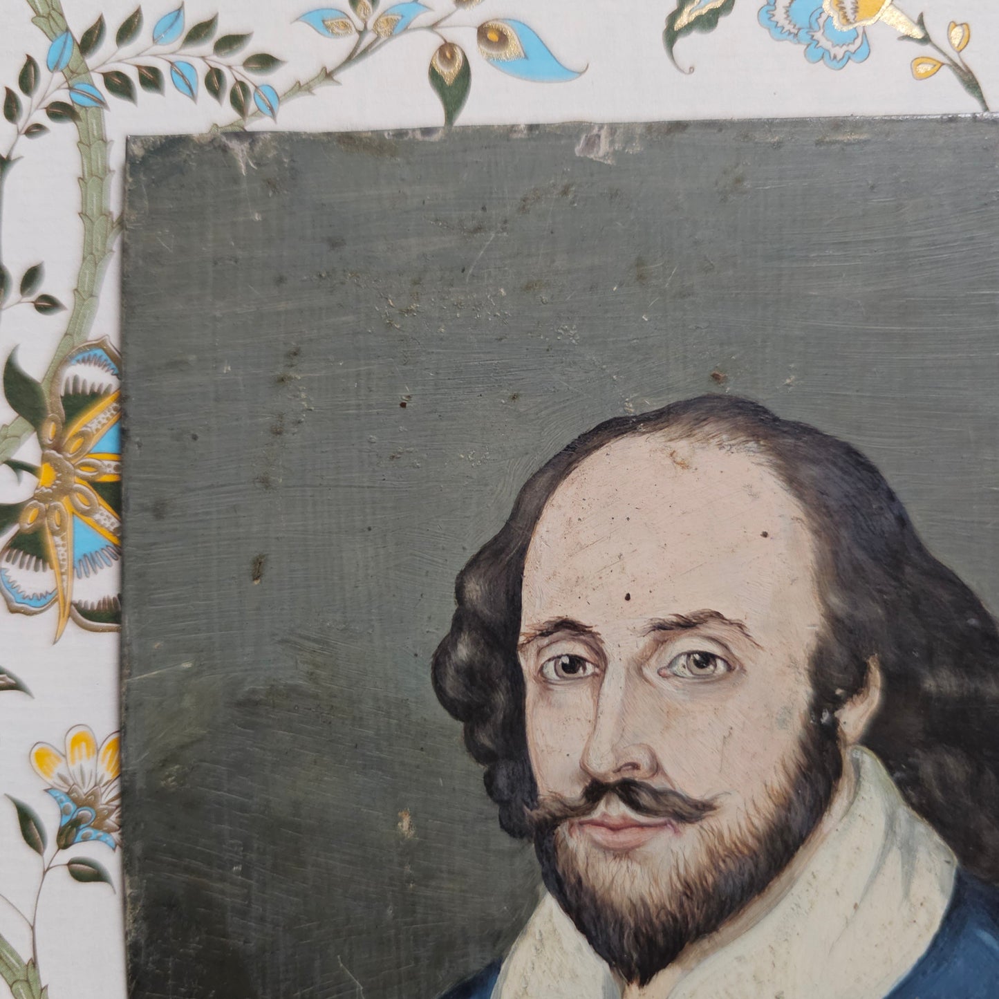 19th Century Portrait of William Shakespeare / Antique Painting