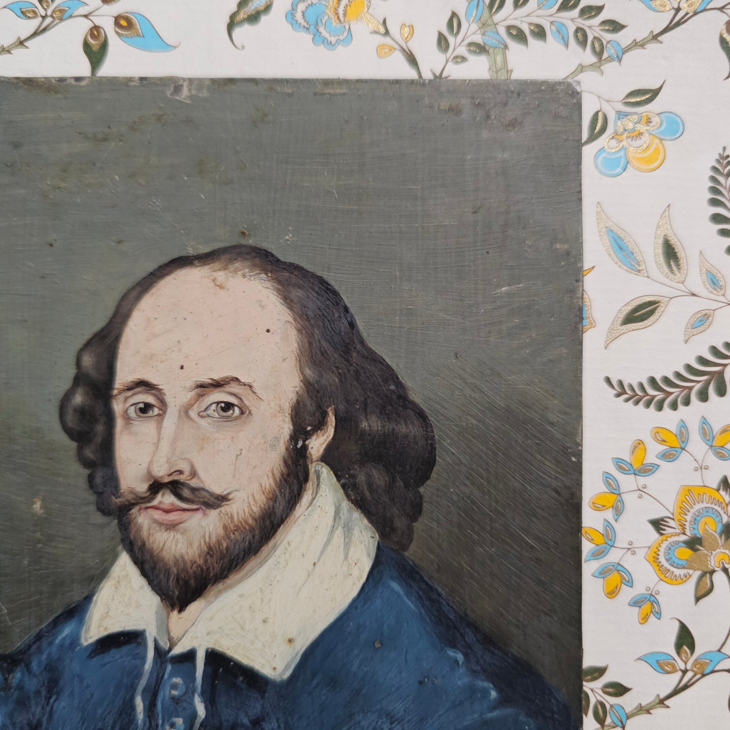 19th Century Portrait of William Shakespeare / Antique Painting