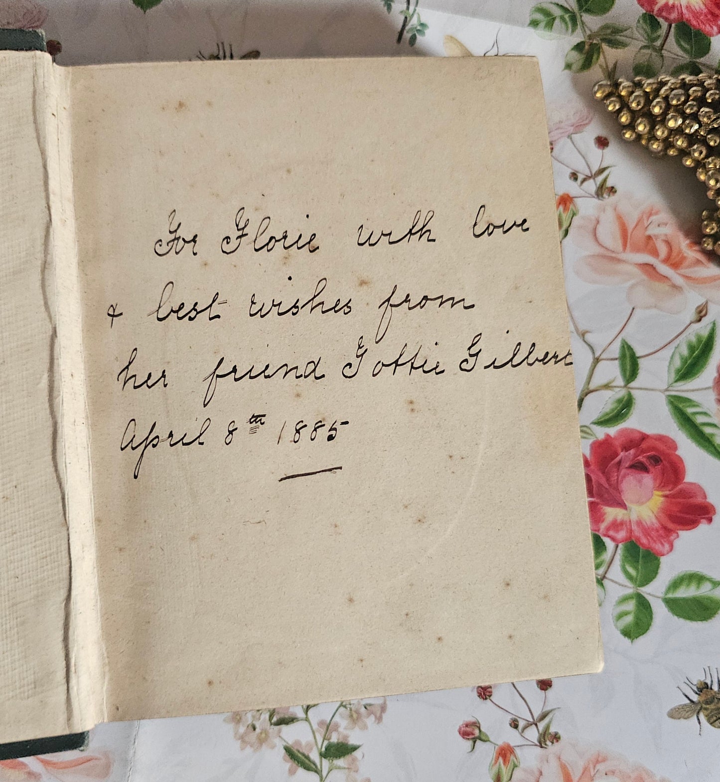 1885 The Language and Poetry of Flowers - Antique Book - Colour Illustrations