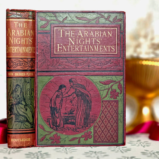 Antique Arabian Nights Book: c1895 Routledge Edition, Illustrated
