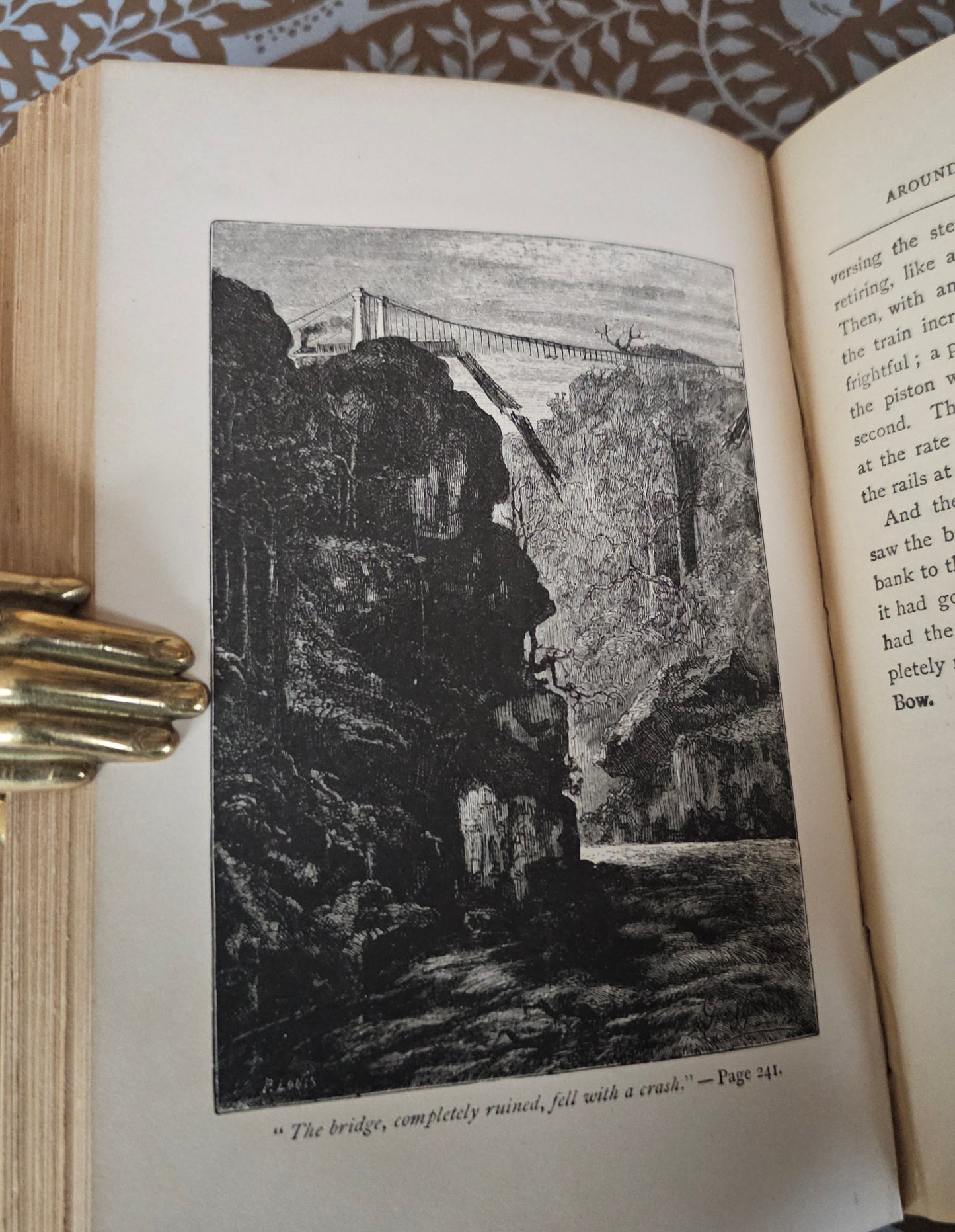 1873 Around the World in Eighty Days by Jules Verne - Early US Antique edition