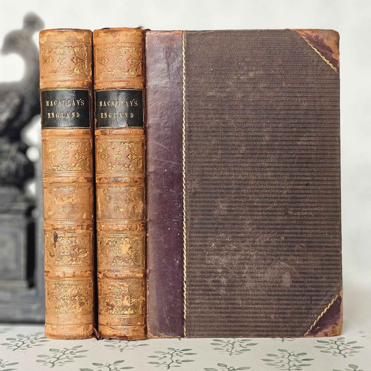 1850 The History of England From the Accession of James II by Macaulay - Two Antique Volumes