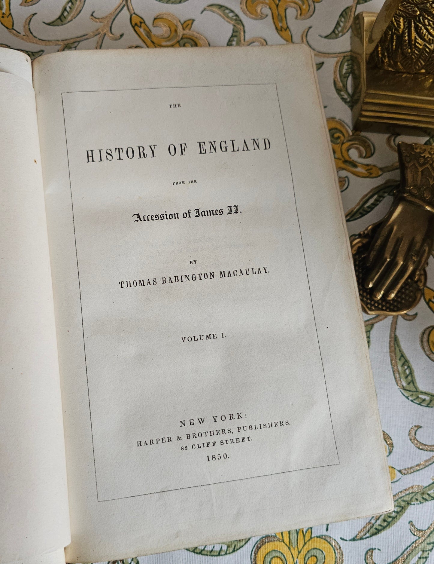 1850 The History of England From the Accession of James II by Macaulay - Two Antique Volumes