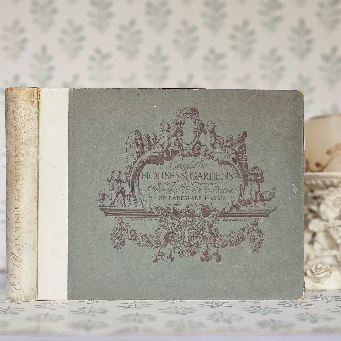 1908 English Houses and Gardens in the 17th and 18th Centuries - Illustrated Antique Book