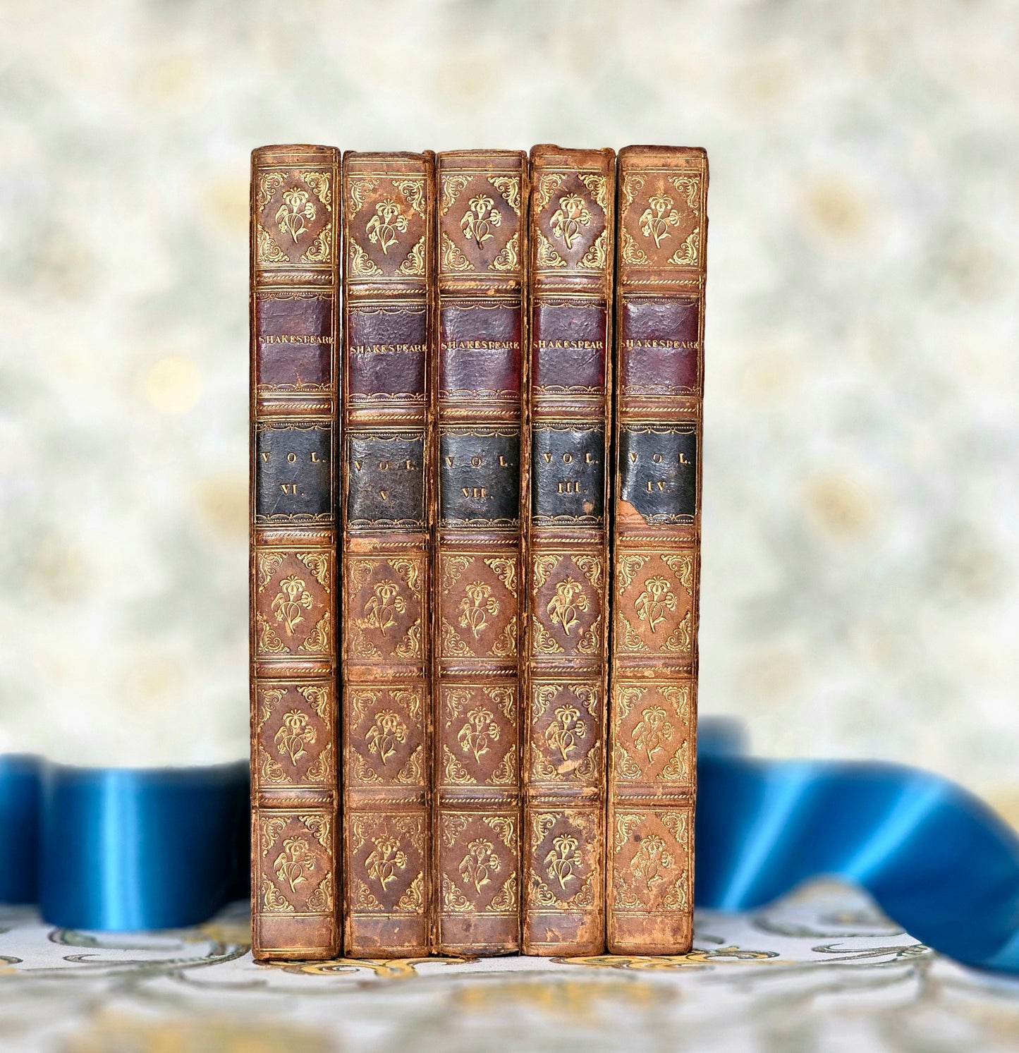 1822 The Dramatic Works of William Shakespeare - 5 Antique Books