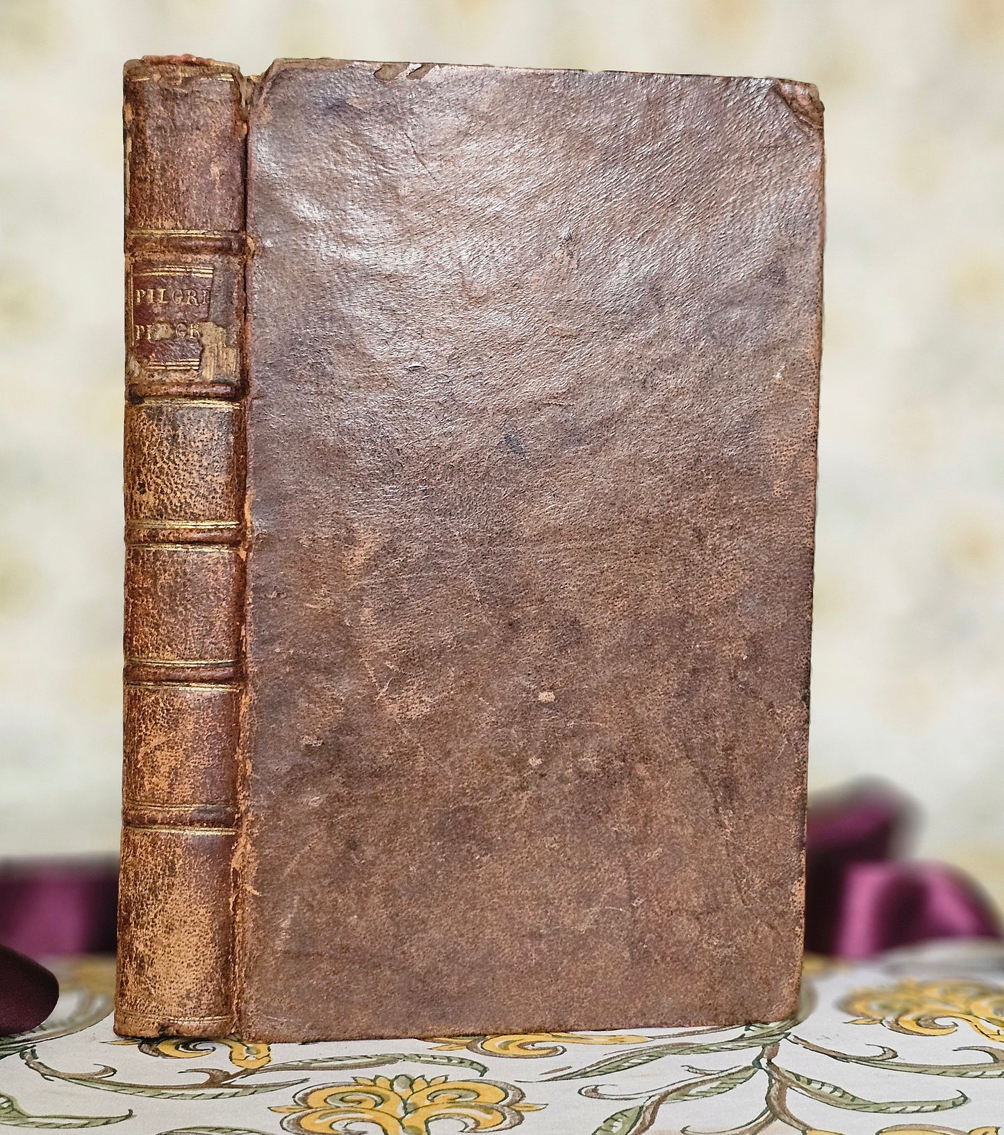 1763 Pilgrim's Progress by John Bunyan - Illustrated Antique Book - 263 Years Old