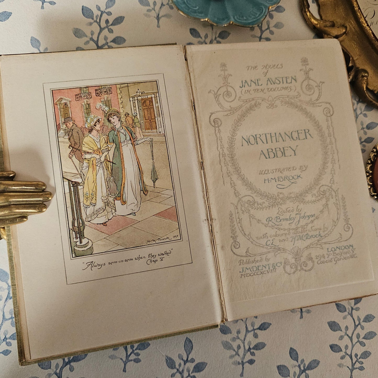 1904 Northanger Abbey - Antique Jane Austen Book - Beautifully Illustrated