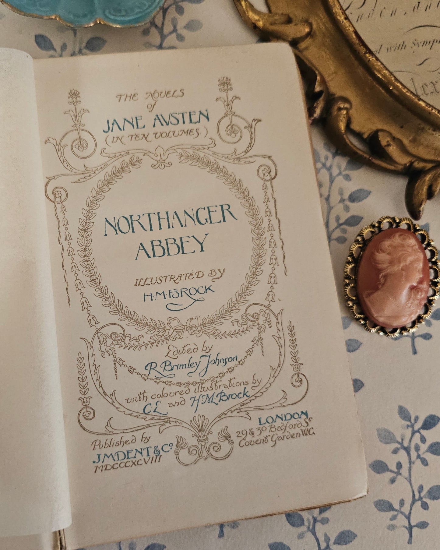 1904 Northanger Abbey - Antique Jane Austen Book - Beautifully Illustrated