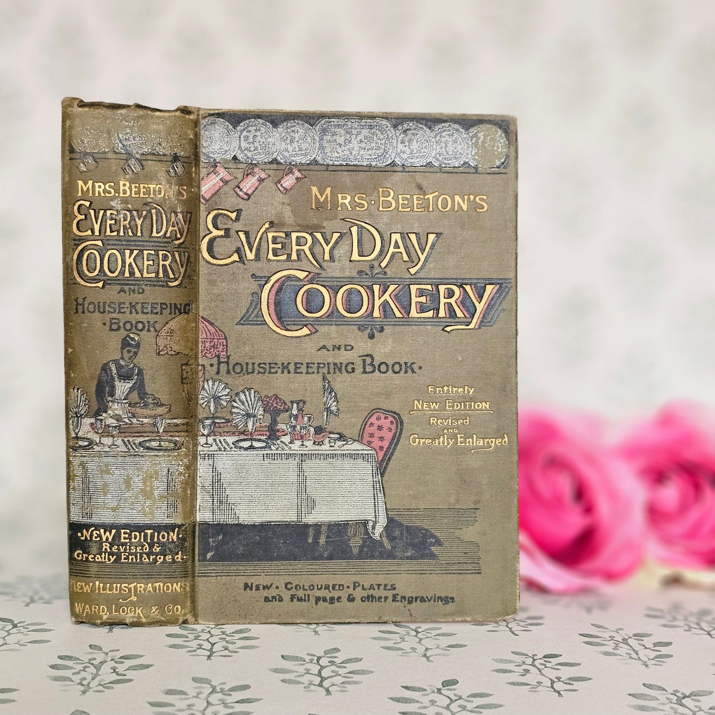 1890s Beeton's Every Day Cookery and Housekeeping Book / Victorian - Colour Plates