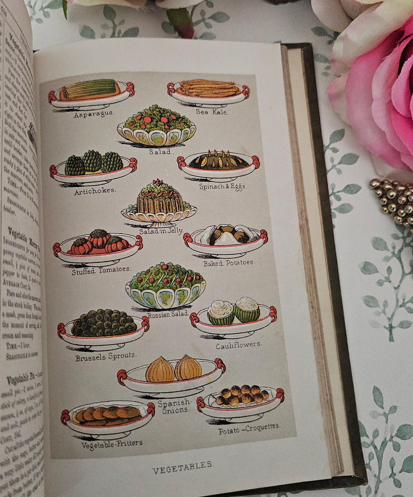1890s Beeton's Every Day Cookery and Housekeeping Book / Victorian - Colour Plates