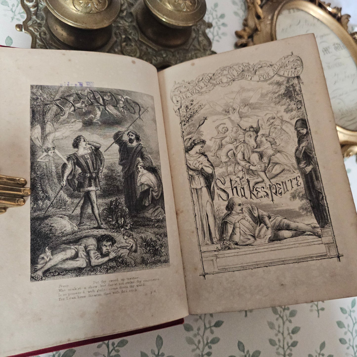 1880s The Dramatic Works of William Shakespeare - Decorative Antique Edition