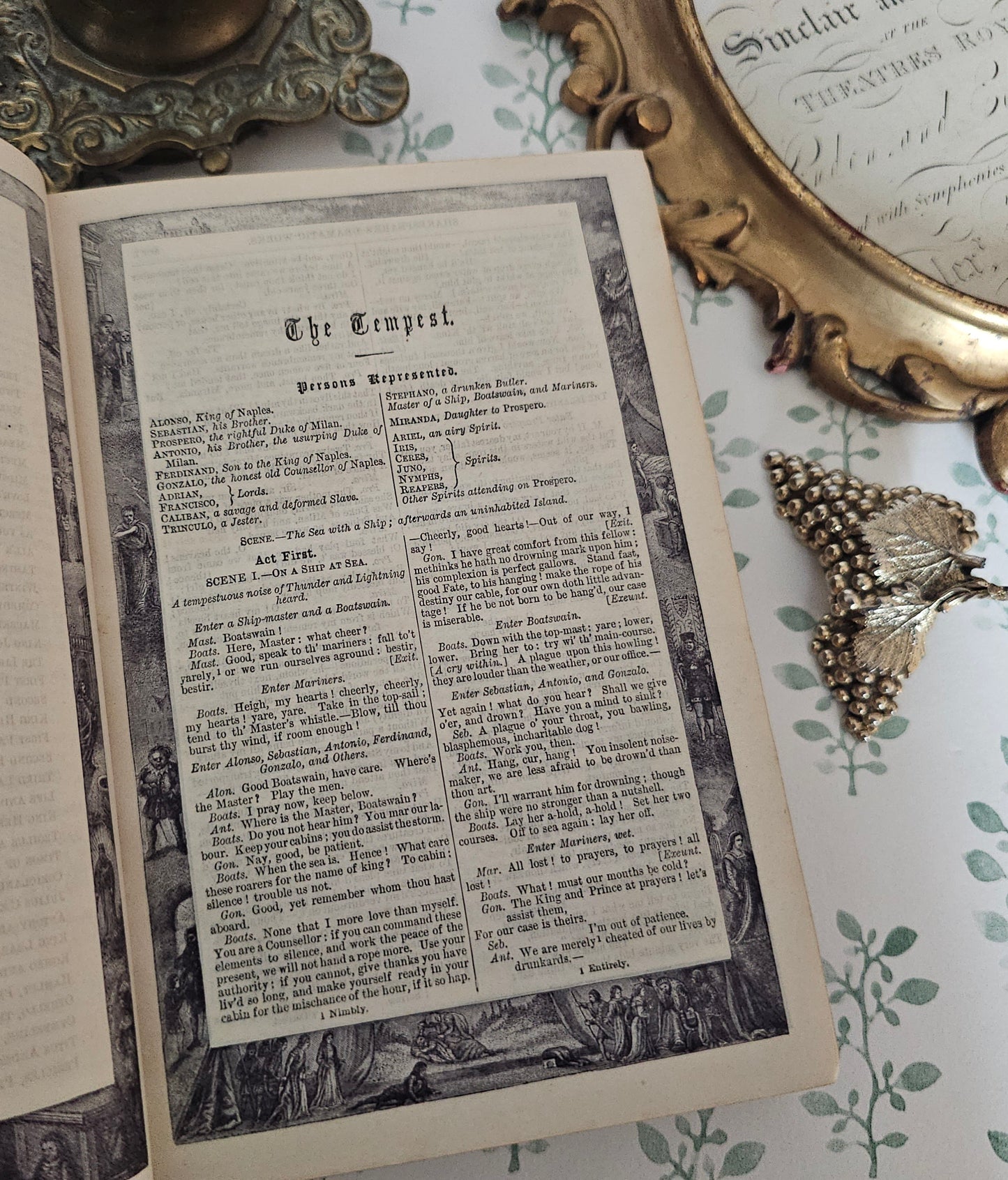 1880s The Dramatic Works of William Shakespeare - Decorative Antique Edition