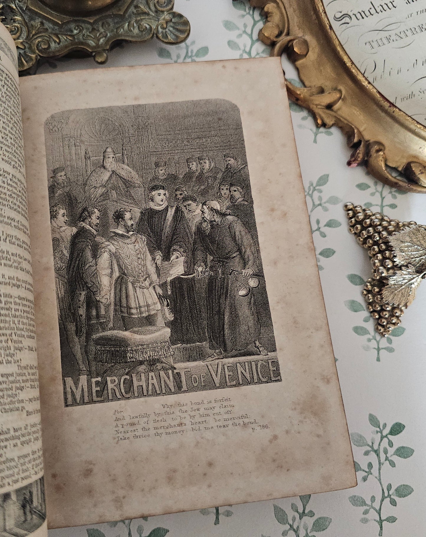 1880s The Dramatic Works of William Shakespeare - Decorative Antique Edition