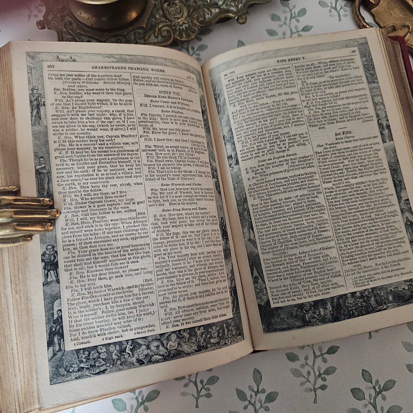 1880s The Dramatic Works of William Shakespeare - Decorative Antique Edition